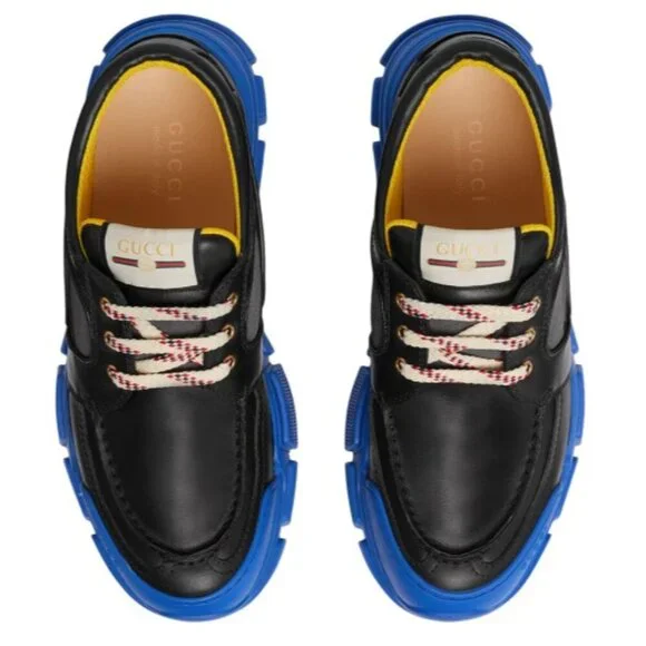 NIB Gucci men chunky hybrid shoes in black size 6